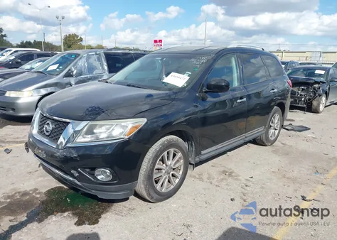 2014 Nissan Pathfinder Sl z USA, uszkodzony, nr VIN 5N1AR2MM6EC729317